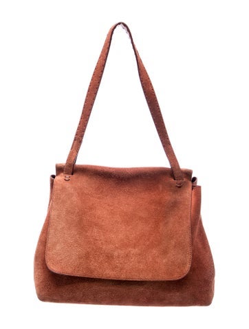 The Row Suede Shoulder Bag