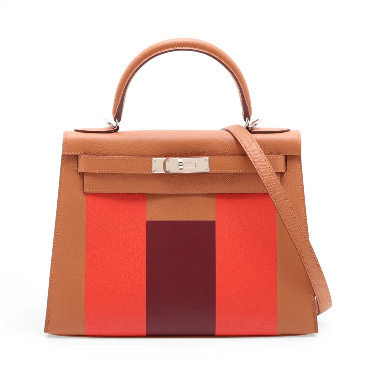 Hermès Kelly 28 Serie Letter Vaux Epson x Chevre Mizol x Sombrero Gold x Capsine