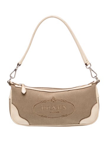 Prada Canvas Shoulder Bag