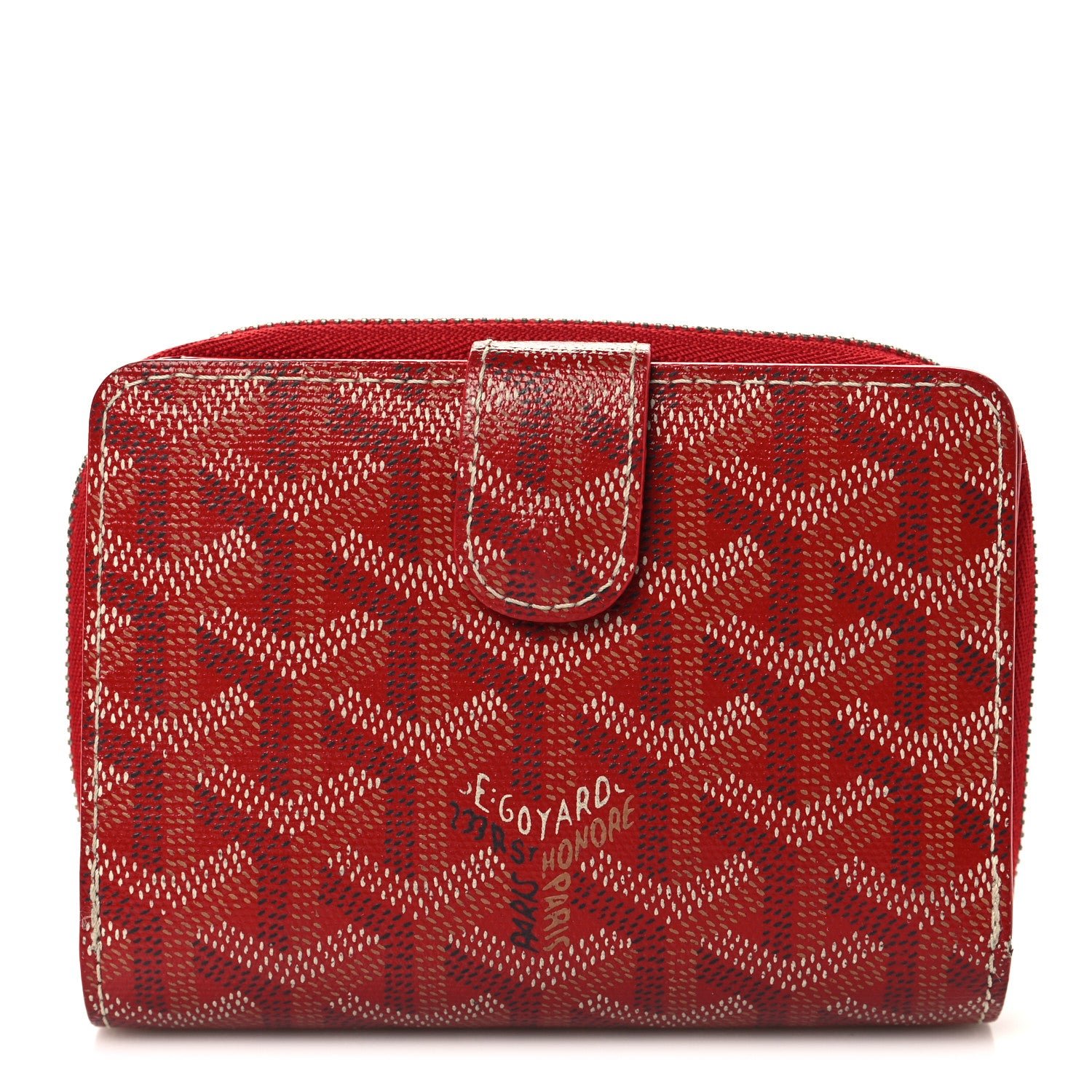 Goyard Goyardine Tuileries Wallet Red