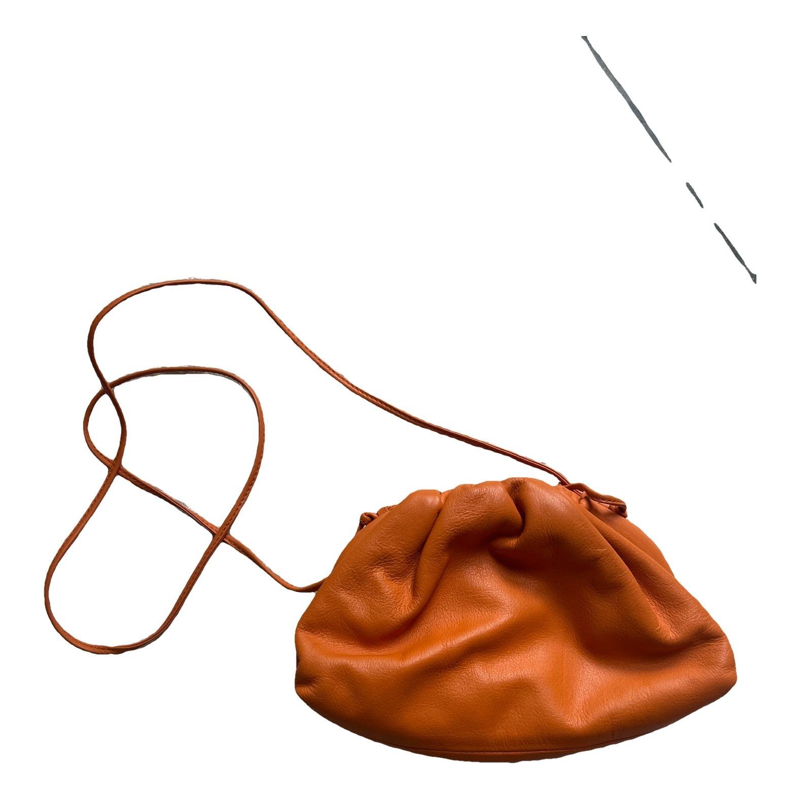 Pouch leather mini bag