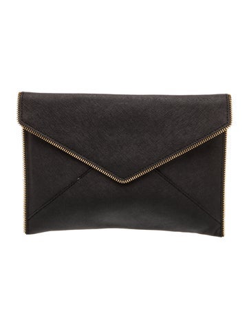 Saffiano Leather Clutch