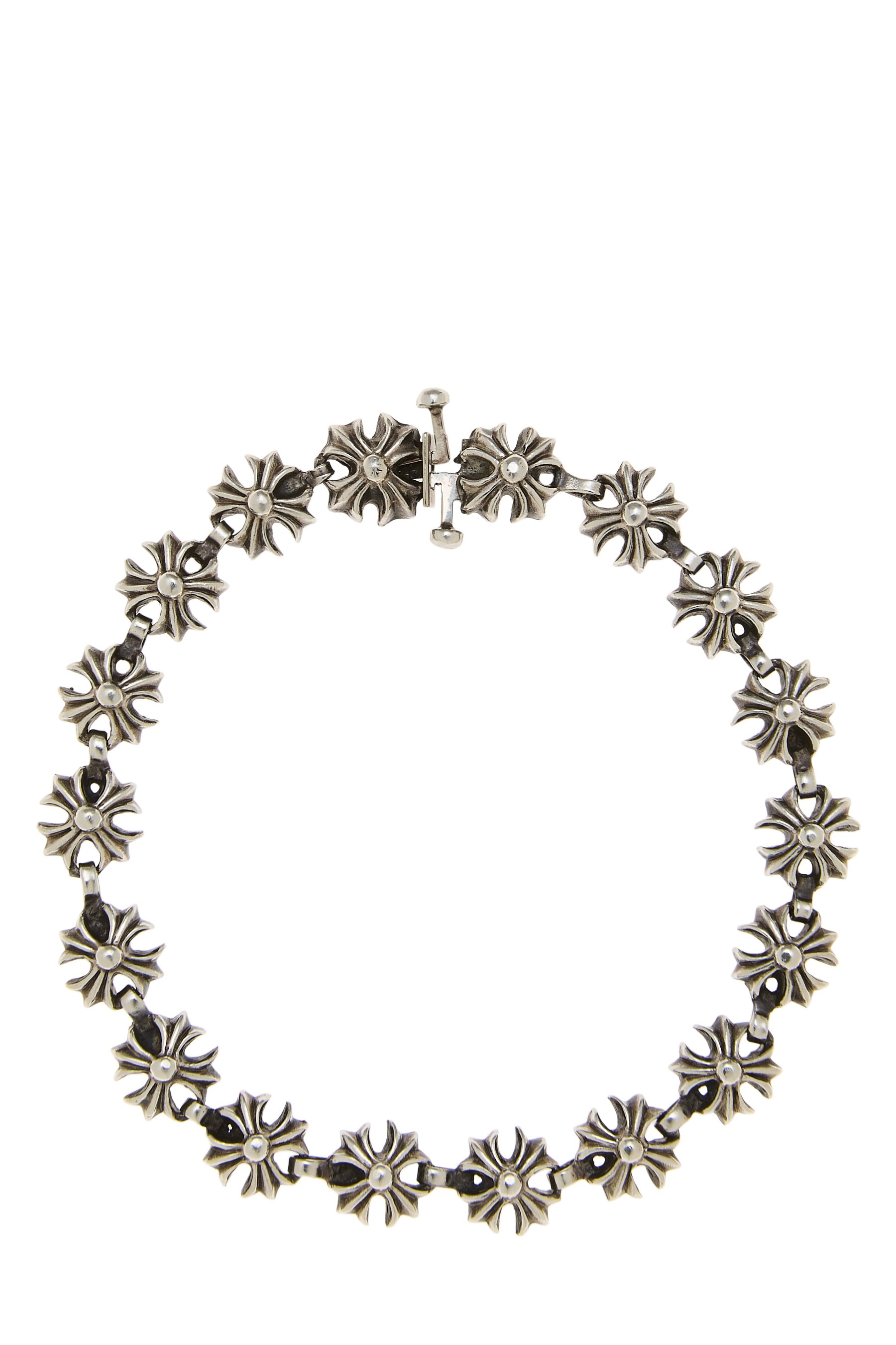 Chrome Hearts Sterling Silver Tiny Plus Bracelet