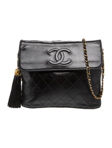 Quilted Tassel Flap Bag