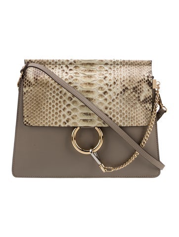 Chloe Python Shoulder Bag