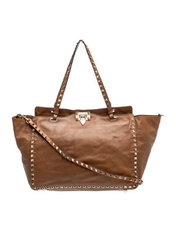 Rockstud Top Handle Bag