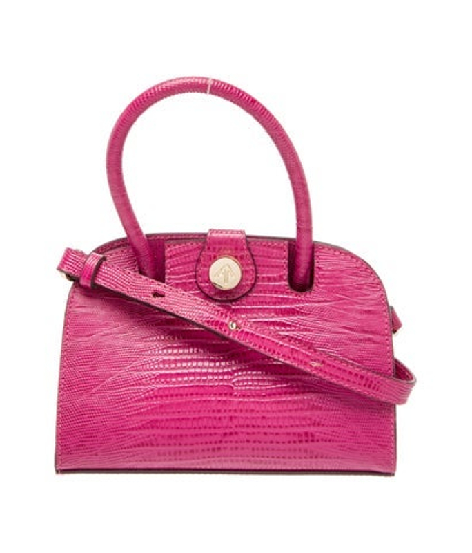 Manu Atelier Atelier Ostrich Leg Top Handle Bag
