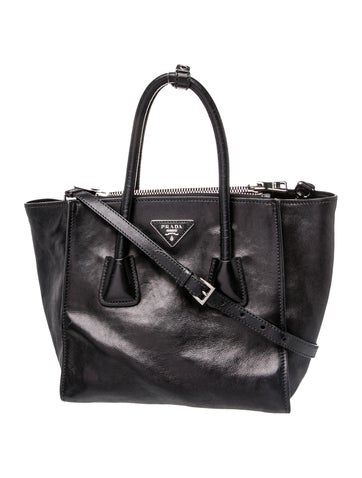 Enameled Metal Triangle Top Handle Bag