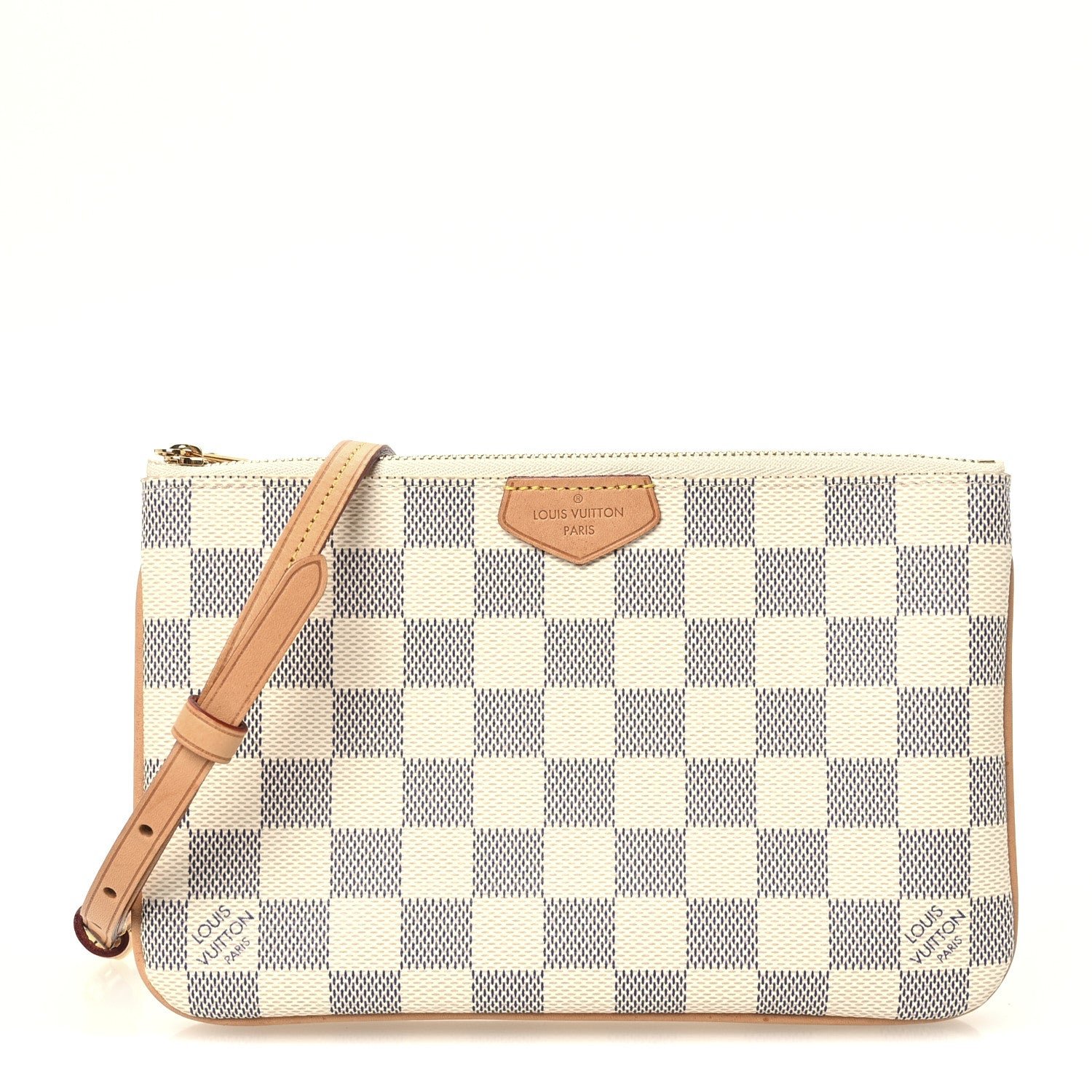 Louis Vuitton Damier Azur Double Zip Pochette