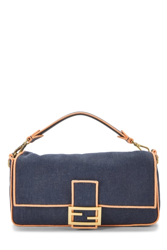 Blue Denim Convertible Baguette Large