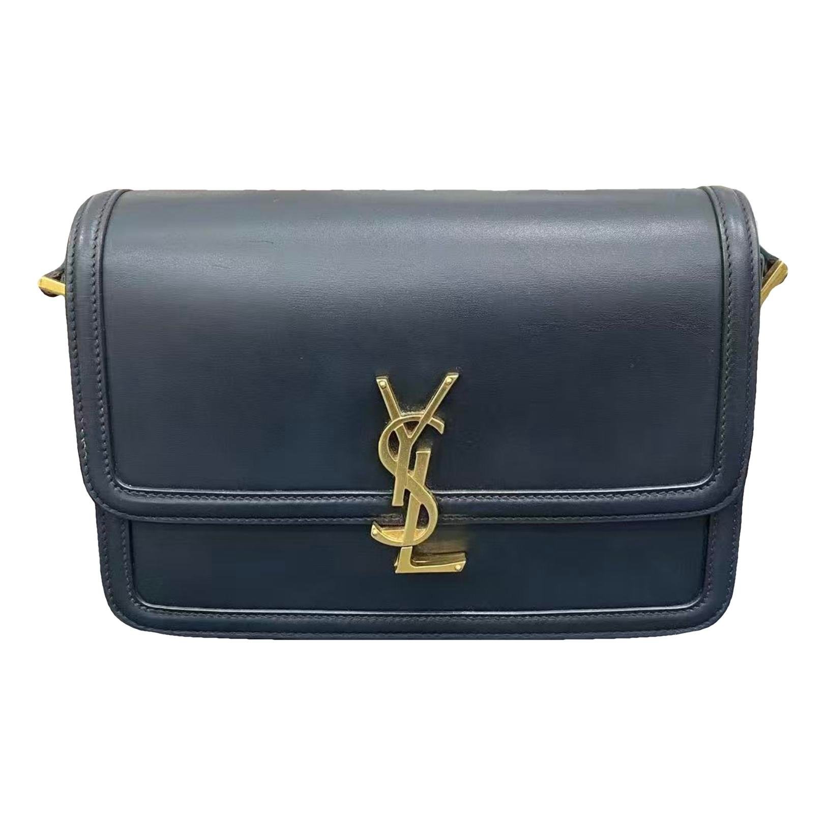Solférino leather handbag
