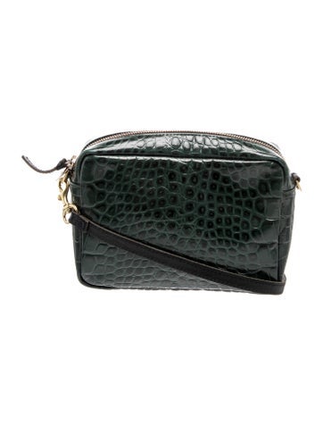 Embossed Leather Crossbody Bag