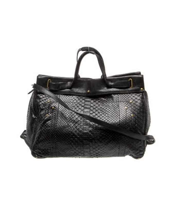 Jerome Dreyfuss Dreyfuss Snakeskin Top Handle Bag