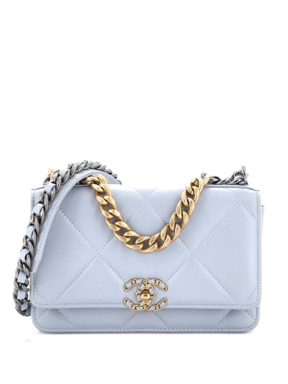 19 Wallet on Chain Quilted Lambskin crossbody bag