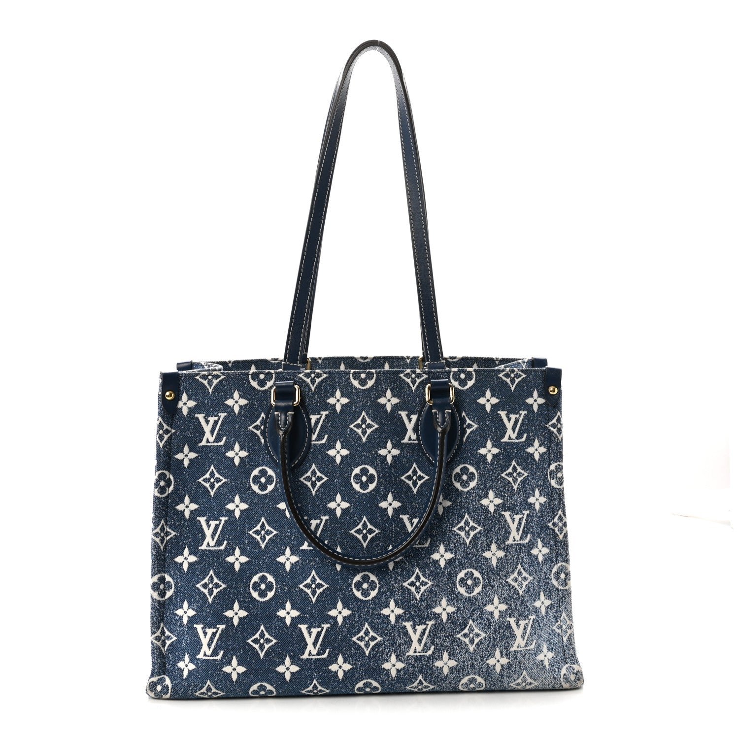 Louis Vuitton Monogram Jacquard Denim Onthego MM Bleu