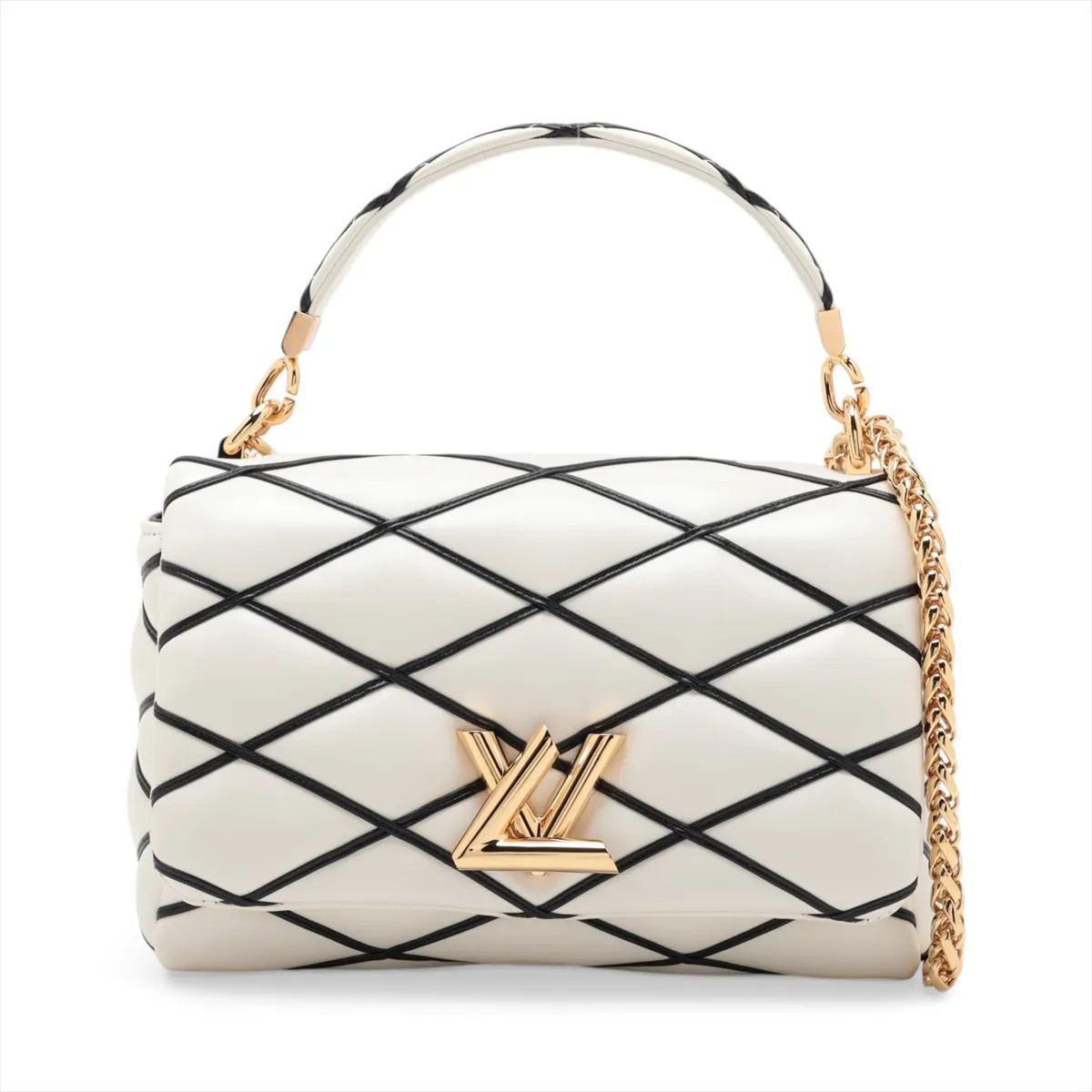 Louis Vuitton Malletage GO-14MM M22890 White There was an RFID response Mirror I