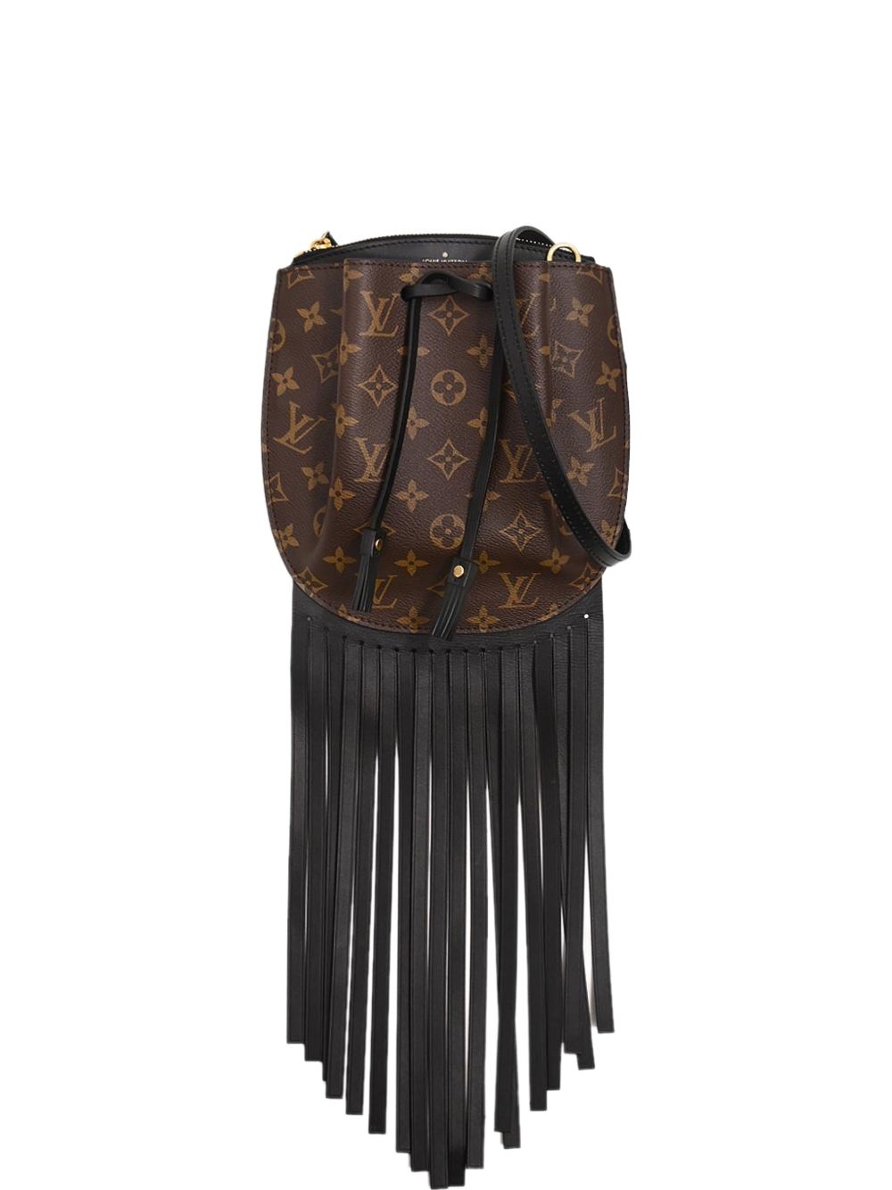 Louis Vuitton 2016 mini Noe monogram fringed shoulder bag