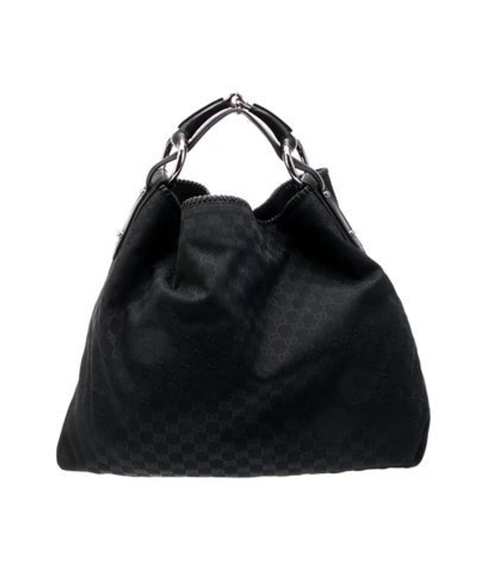 Gucci Gg Canvas Horsebit Hobo Large