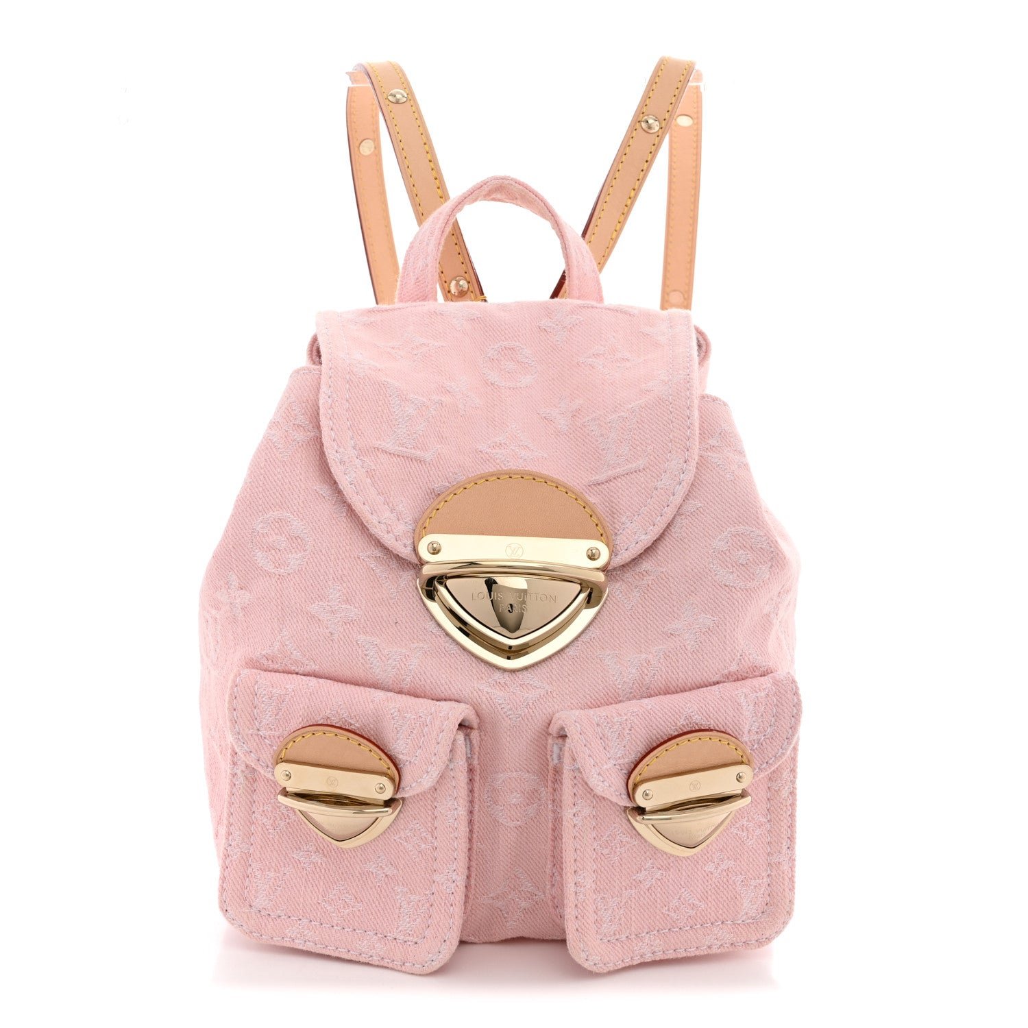 Louis Vuitton Denim Venice Backpack Washed Pink