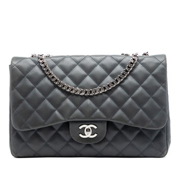 Lambskin Jumbo Classic Lambskin Bijoux Chain Single Flap