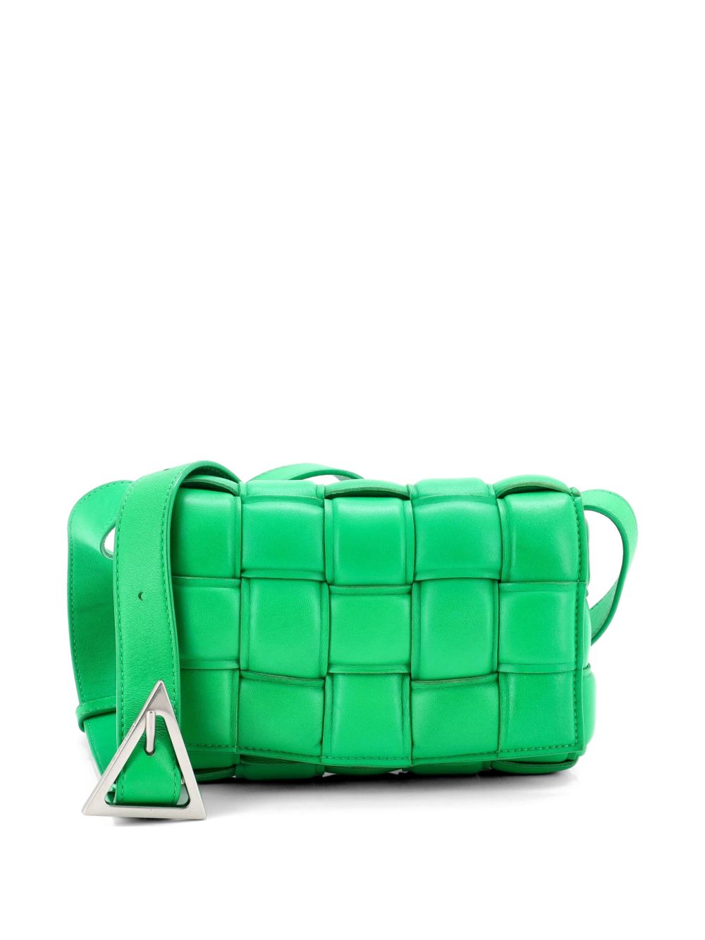 Cassette Padded Maxi Intrecciato Leather Small crossbody bag