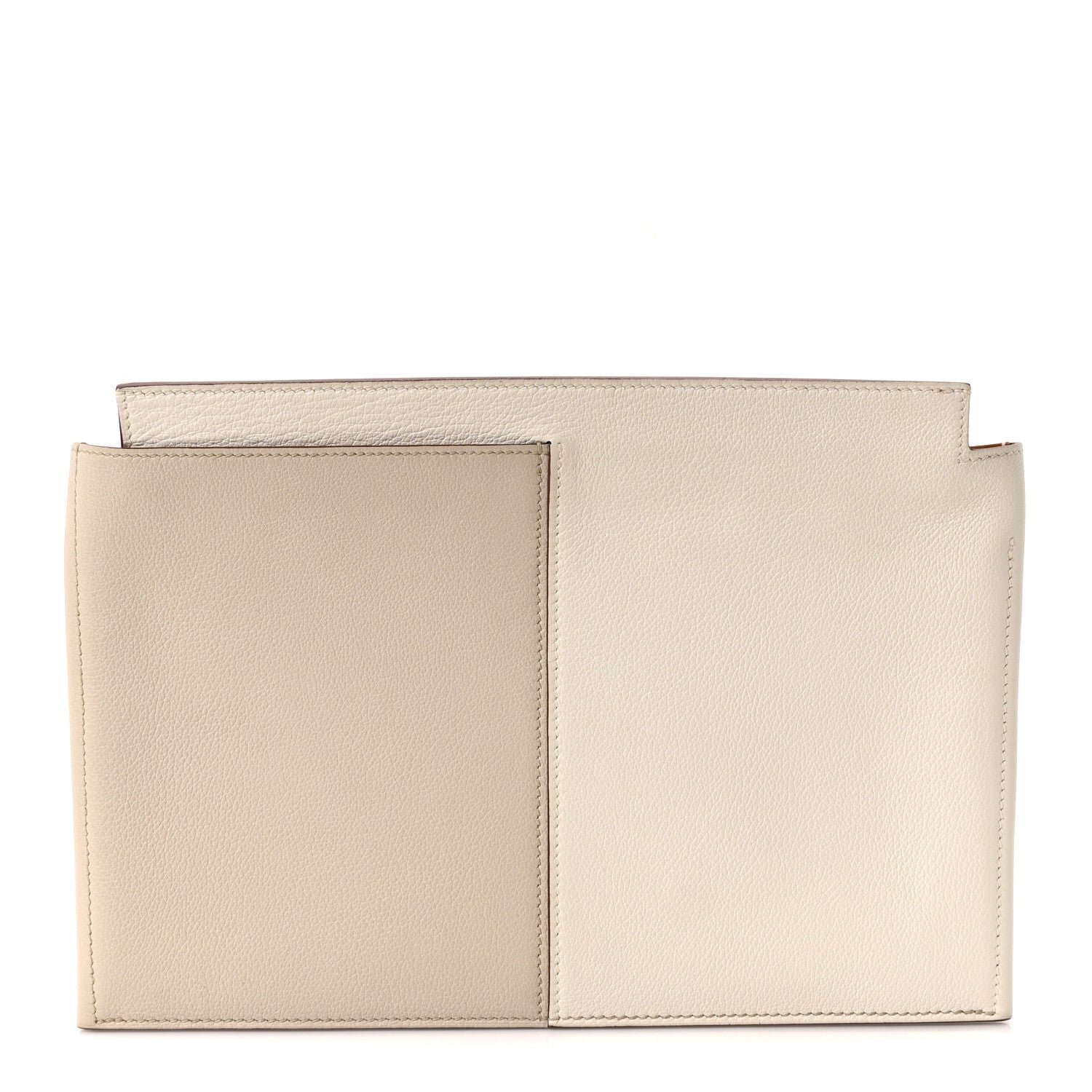 Hermes Evercolor Necto Pouch Beton Craie Gold