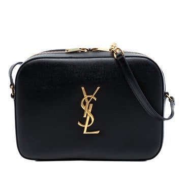Calf Leather Medium Grain De Poudre Classic Monogram Camera Bag