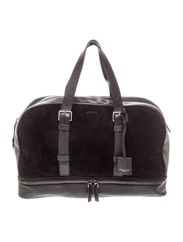 Suede Weekender Bag