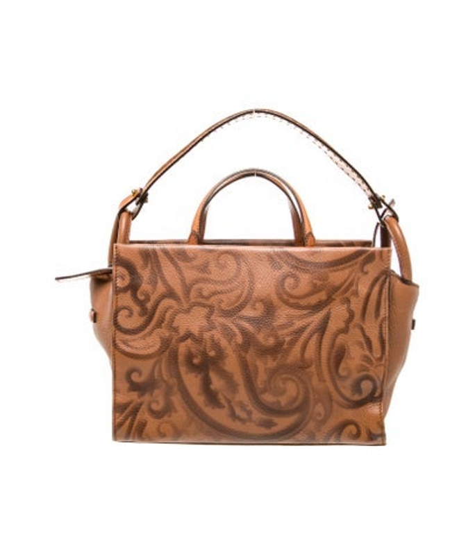 Etro Leather Top Handle Bag