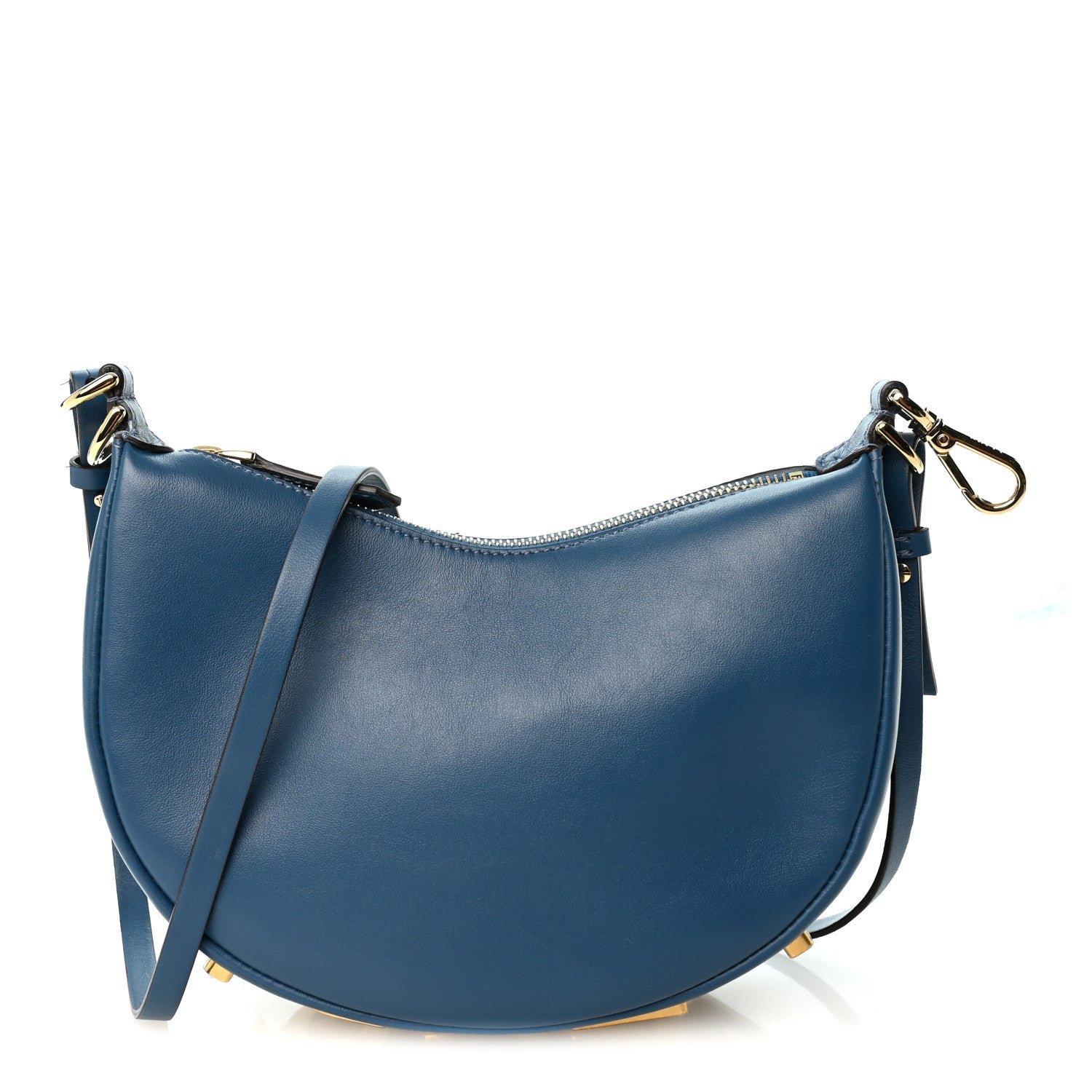 Fendi Vitello Grace Matte Mini Fendigraphy Hobo Bag Poseidon
