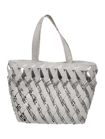 Nancy Gonzalez Crocodile Top Handle Bag