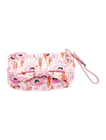 Tessuto Tessuto Stampata Fiocco Wristlet
