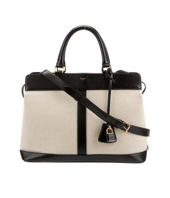 Celine Canvas Cabas De France Canvas Medium Tote Medium