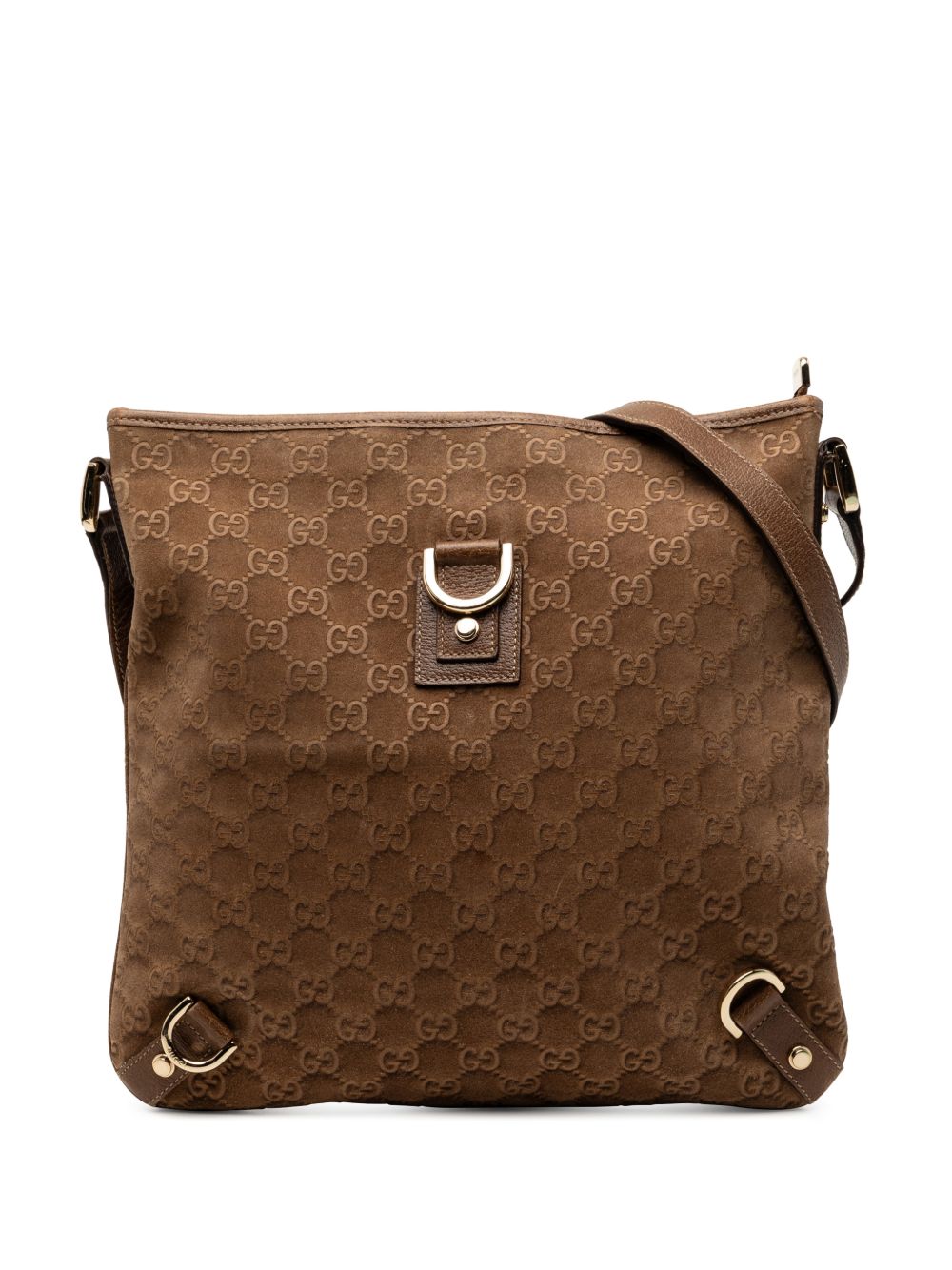 2000-2015 GG Suede Abbey D Ring crossbody bag