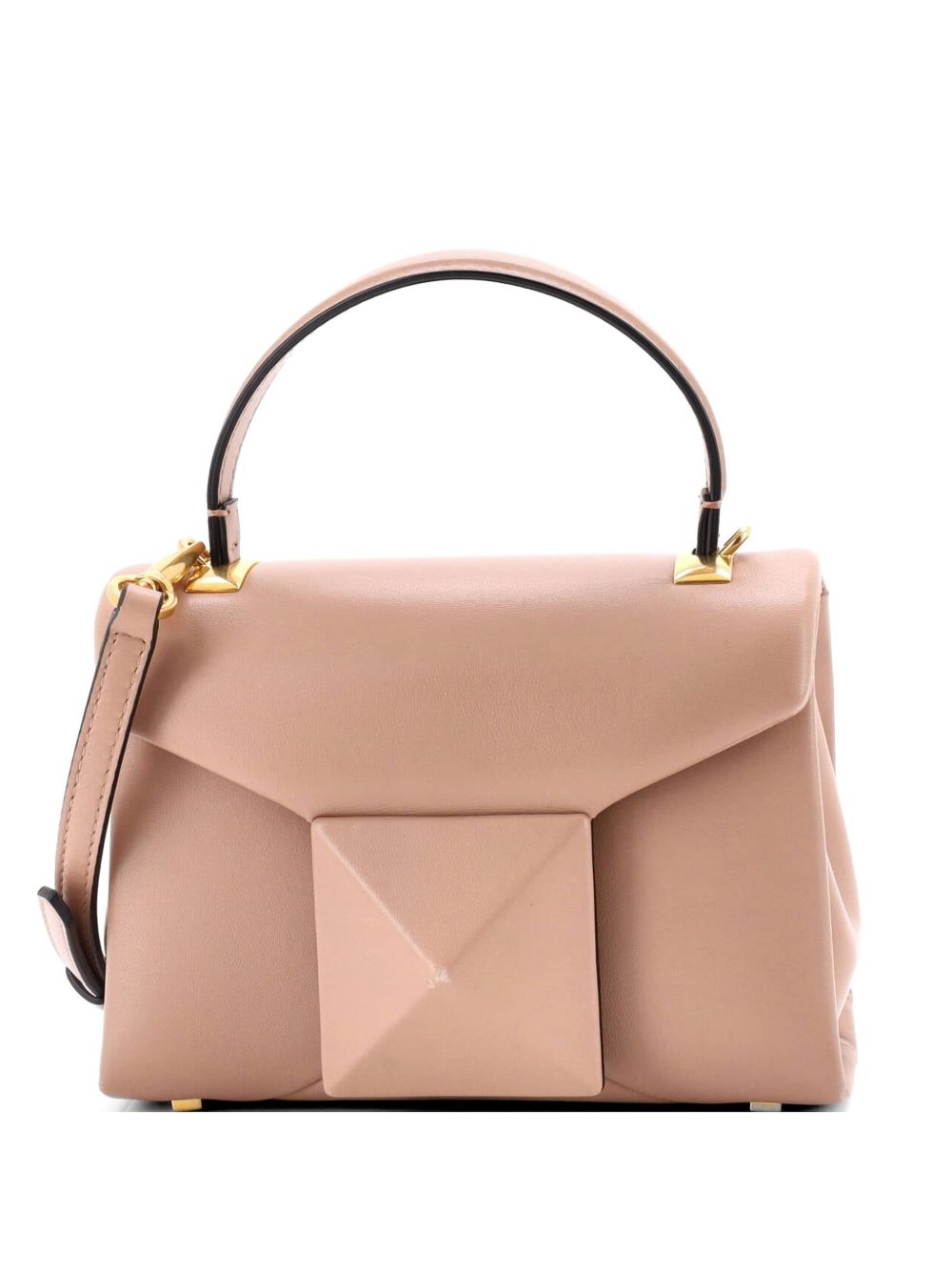 One Stud Top Handle Flap Bag Leather Mini shoulder bag