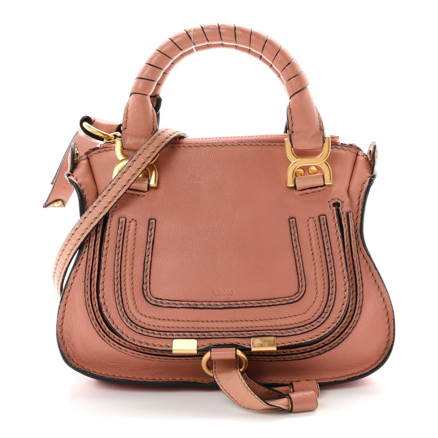 Chloe Calfskin Mini Marcie Satchel Waterlily
