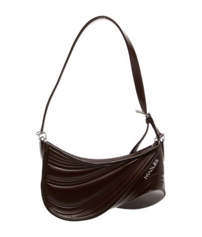 Mugler Leather Shoulder Bag Medium