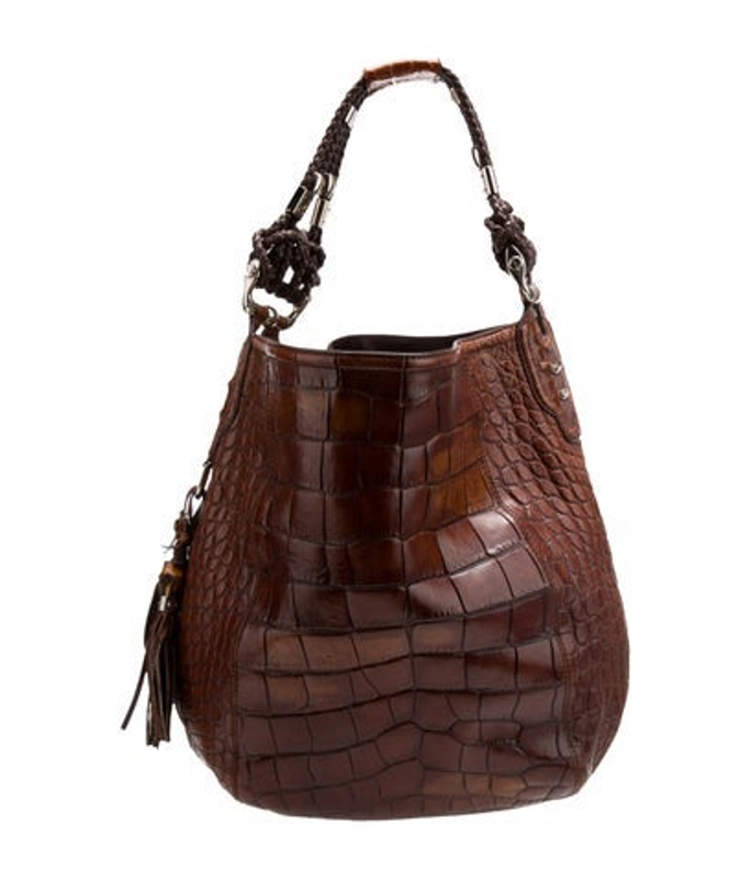 Gucci Embossed Leather Hobo