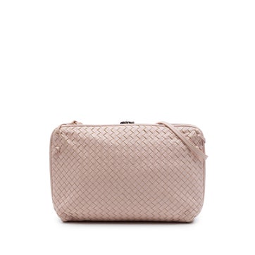 Large Nappa Leather Intrecciato Nodini Crossbody