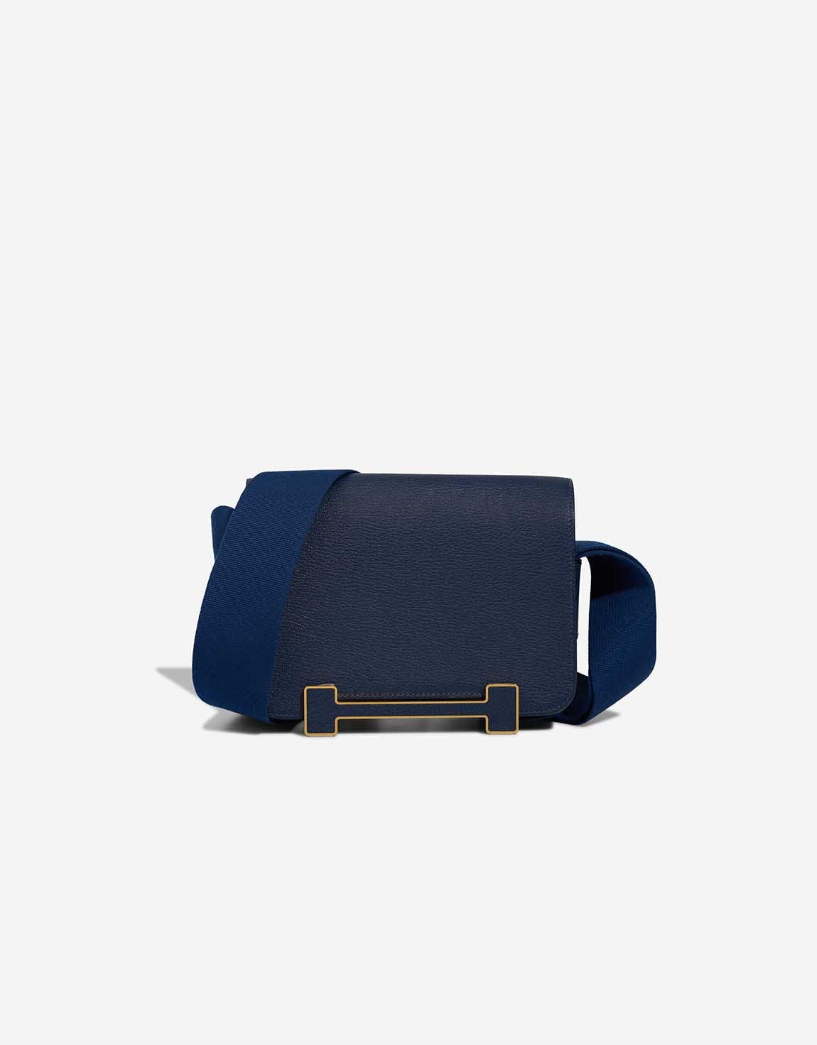 Hermes 
		Geta Chèvre Mysore Navy    