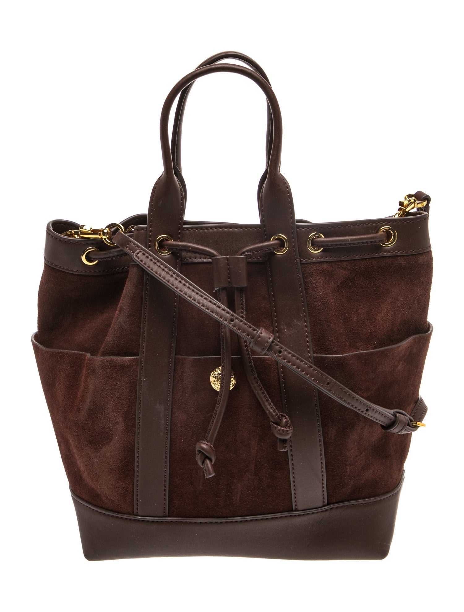 Suede Bucket Bag