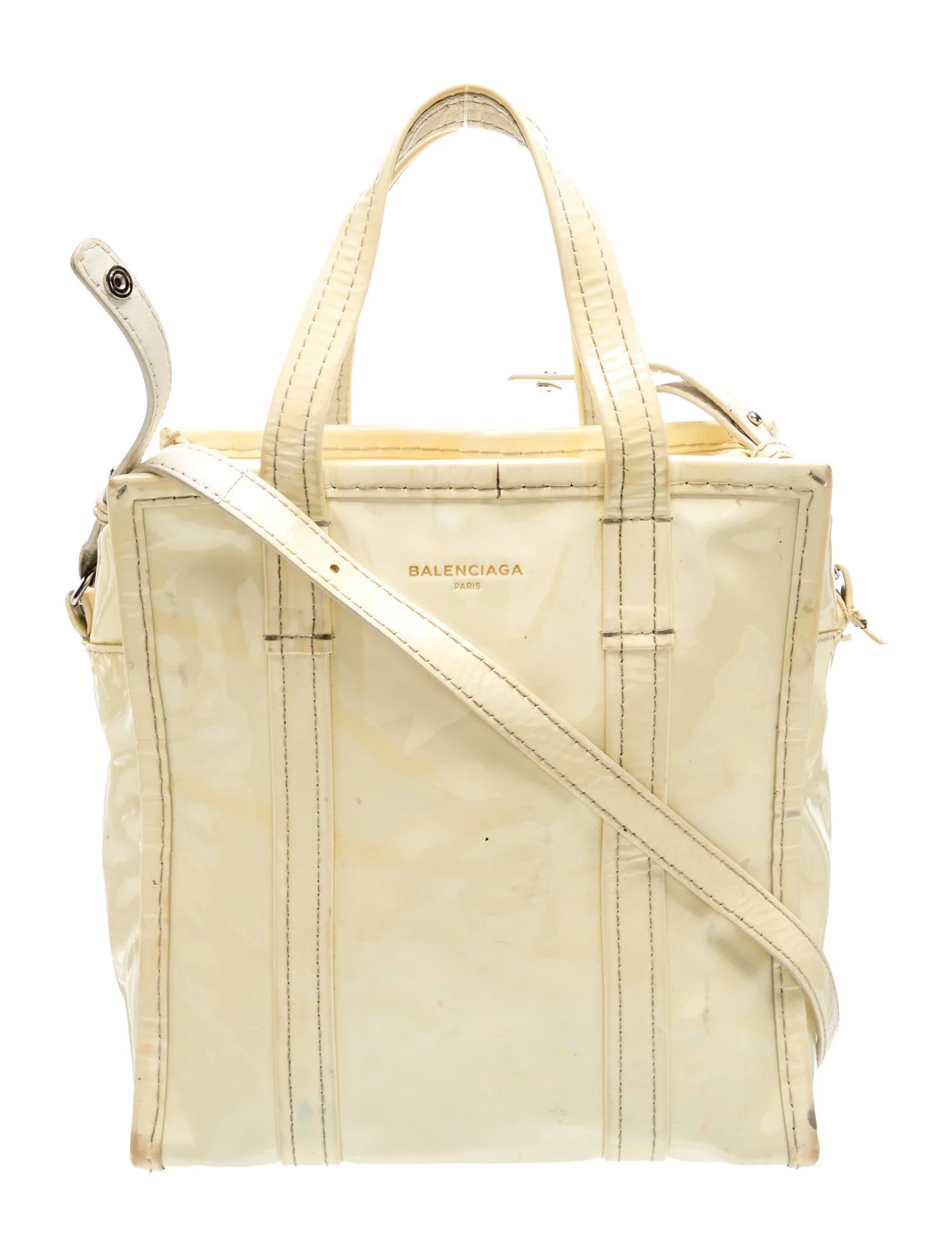 Patent Leather Top Handle Bag