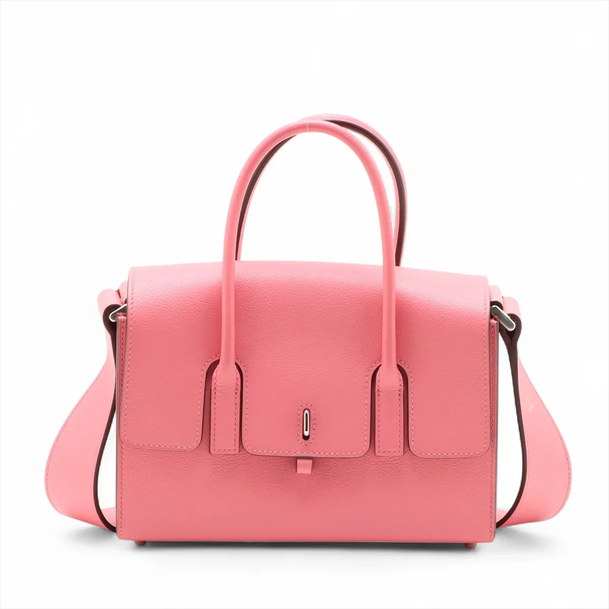 Hermès New Drug VOYVER COLOR Rose Azalee Silver Metal Fittings