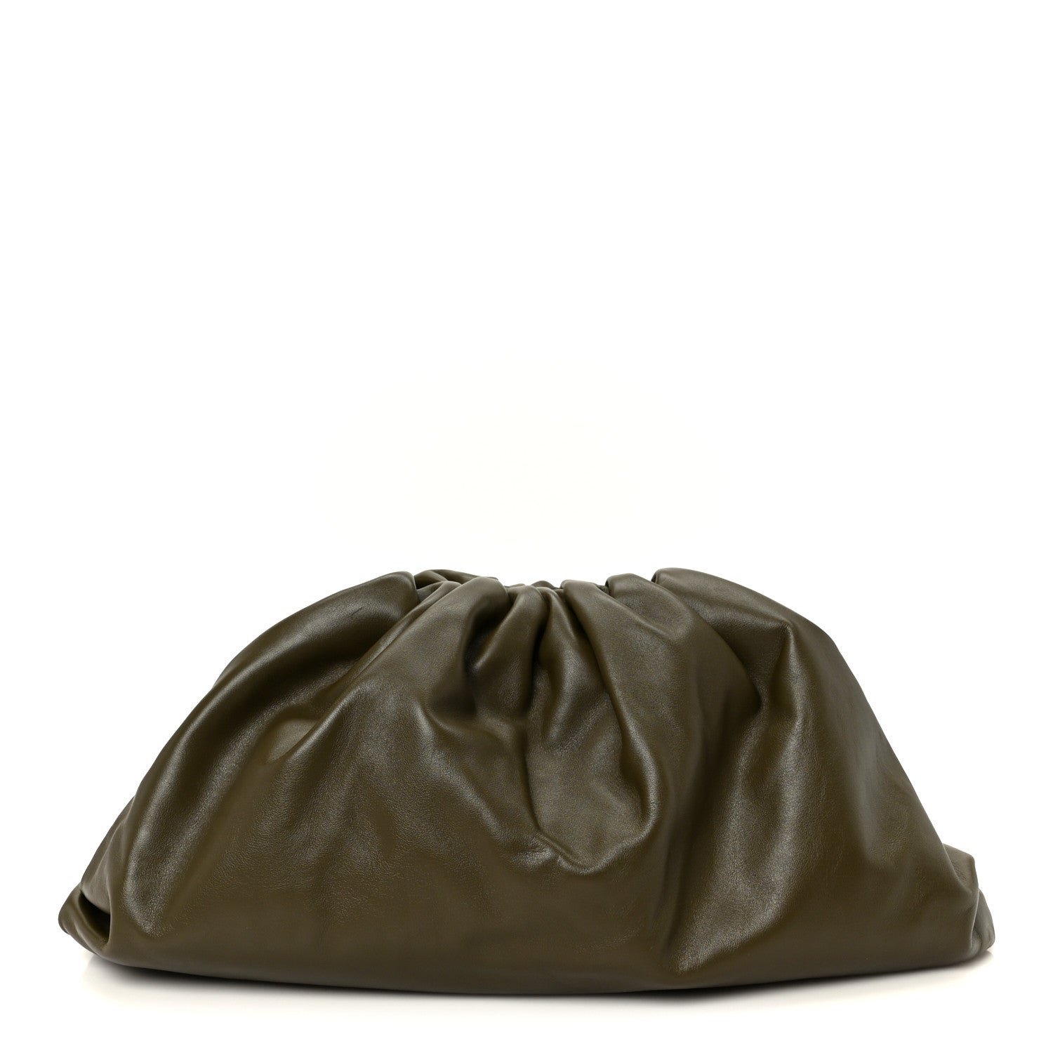 Bottega Veneta Smooth Butter Calf The Pouch Oversized Clutch Mustard