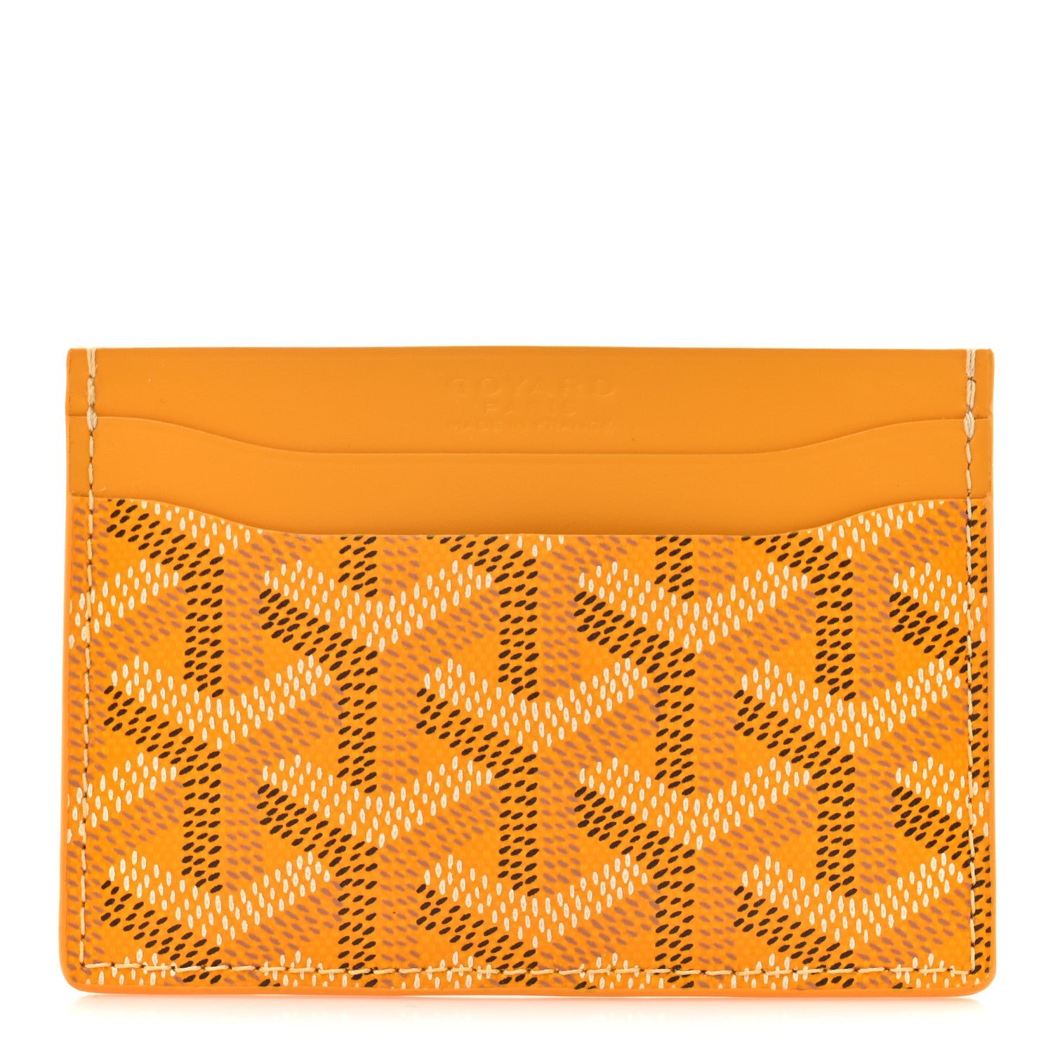 Goyard Goyardine Saint Sulpice Card Holder Yellow