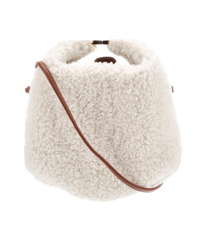 Polene Shearling Crossbody Bag