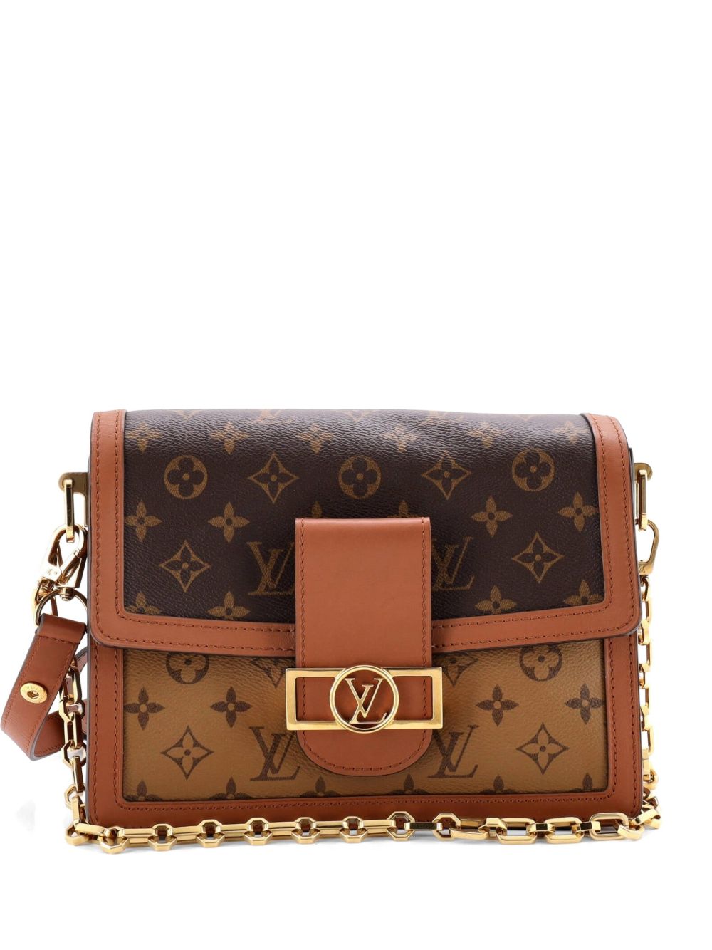 Dauphine Reverse Monogram Canvas MM shoulder bag