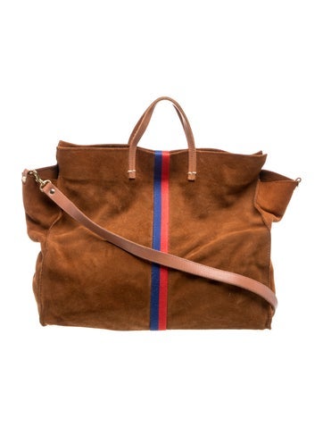 Suede Weekender Bag