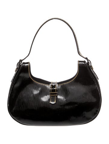 Vernis Rayures Shoulder Bag