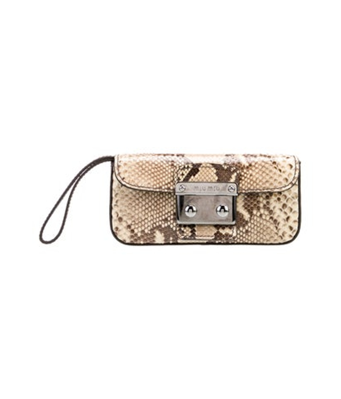 Miu Miu Miu Python Clutch Vintage